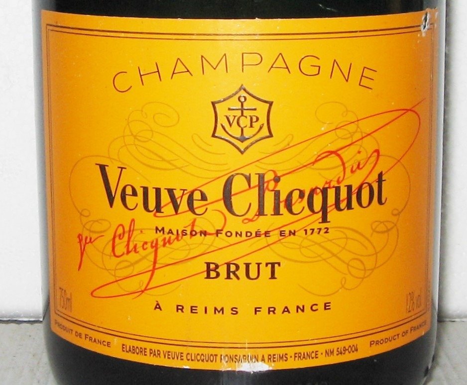 Veuve Clicquot, "Carte Jaune" - Champagne Brut - 4 Flaskor (0,75L) #2.1