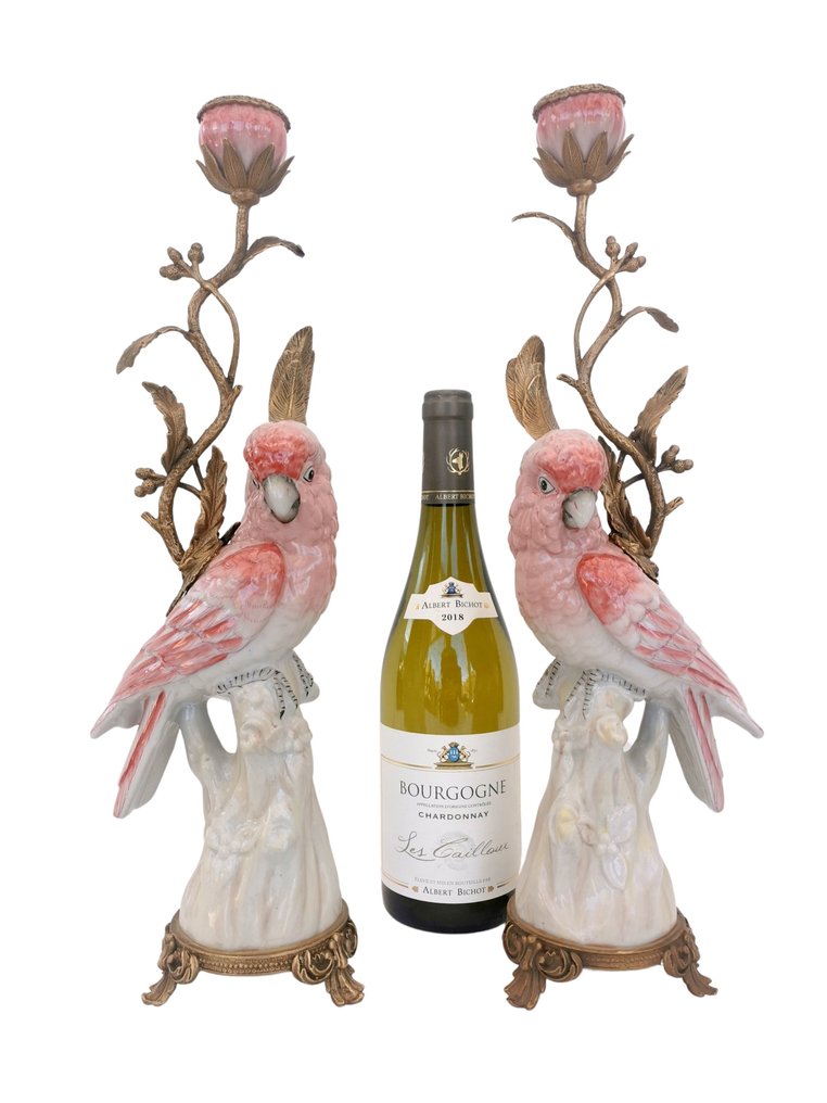 Κηροπήγιο (2) - Μπρούντζος, Πορσελάνη #2.1