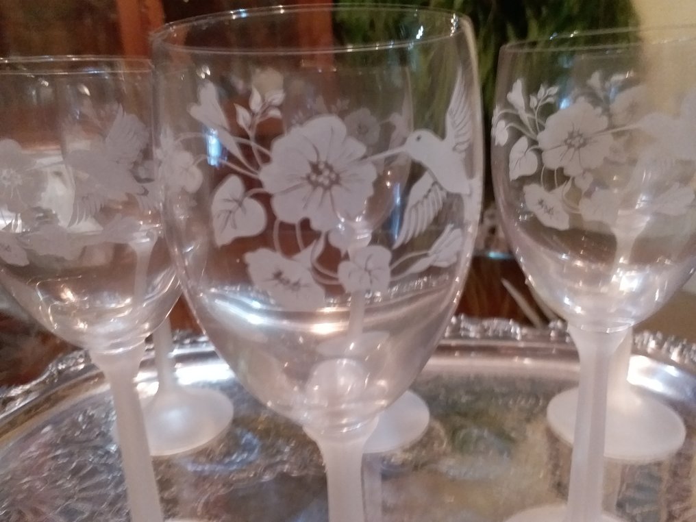 Υπηρεσία ποτού (6) - Τελετή της φύσης - Κρύσταλλο, Γυαλί - Copas Σχεδιασμός Χαραγμένες #2.1