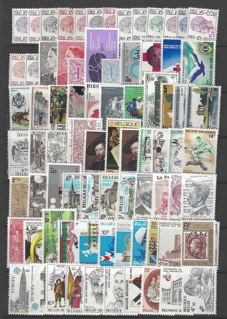 Belgium 1970/1984 - 15 complete editions with blocks and seals from blocks (perfectly complete for Davo Part III). #4.3