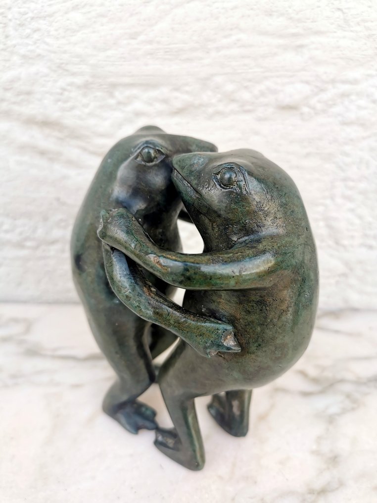 Statuette - Dansende kikkers - Bronze #2.1