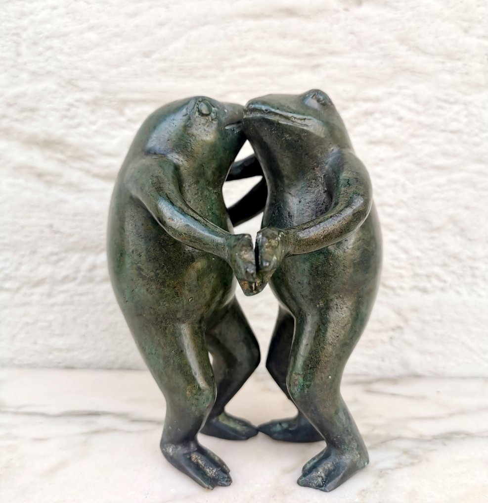 Statuette - Dansende kikkers - Bronze #1.0