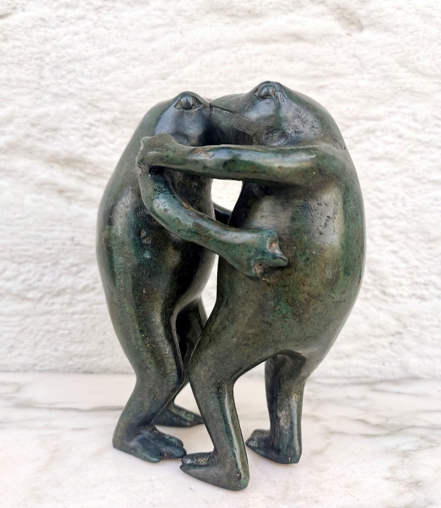 Statuette - Dansende kikkers - Bronze #4.3