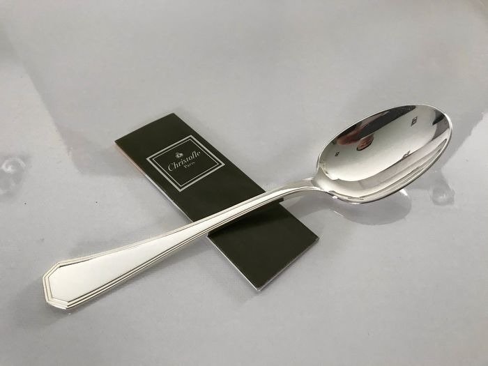Christofle - Christofle America 20.5 cm - 勺子 (12) - 美国 - 镀银 #2.2