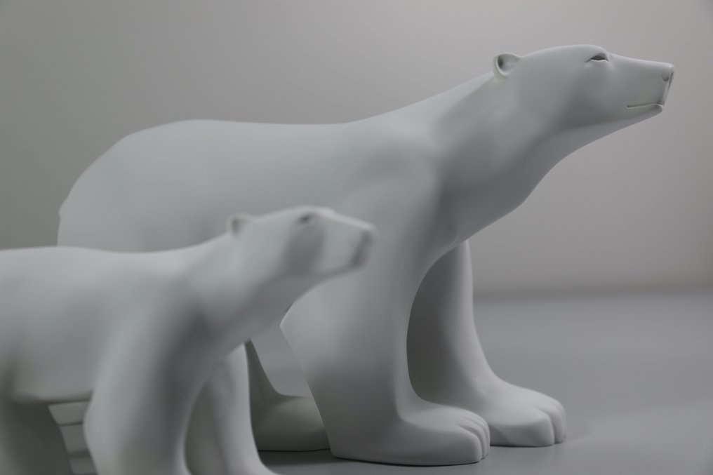 Άγαλμα, L’Ours (2 sculptures) - 16 cm - Τεχνητό ρητίνι #2.1