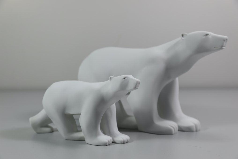 Άγαλμα, L’Ours (2 sculptures) - 16 cm - Τεχνητό ρητίνι #1.0
