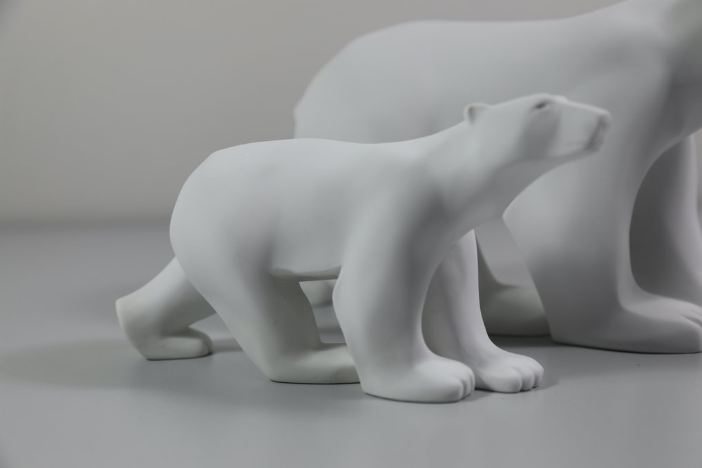 Άγαλμα, L’Ours (2 sculptures) - 16 cm - Τεχνητό ρητίνι #1.0