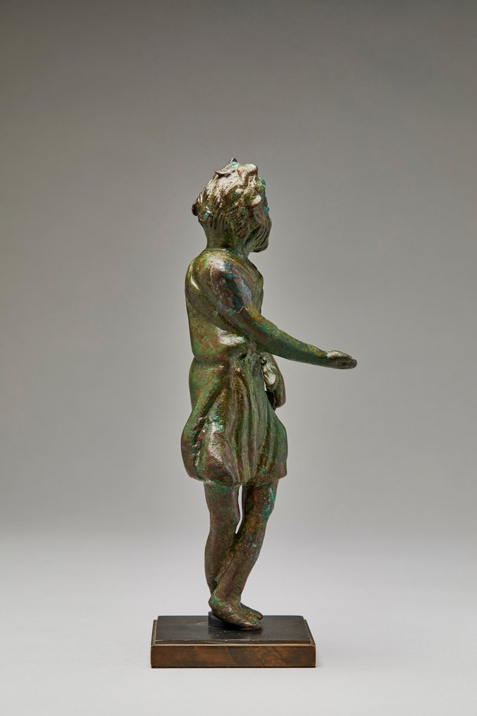 Oud-Romeins Bronzen grote theateracteur met Spaanse importvergunning standbeeld #3.2
