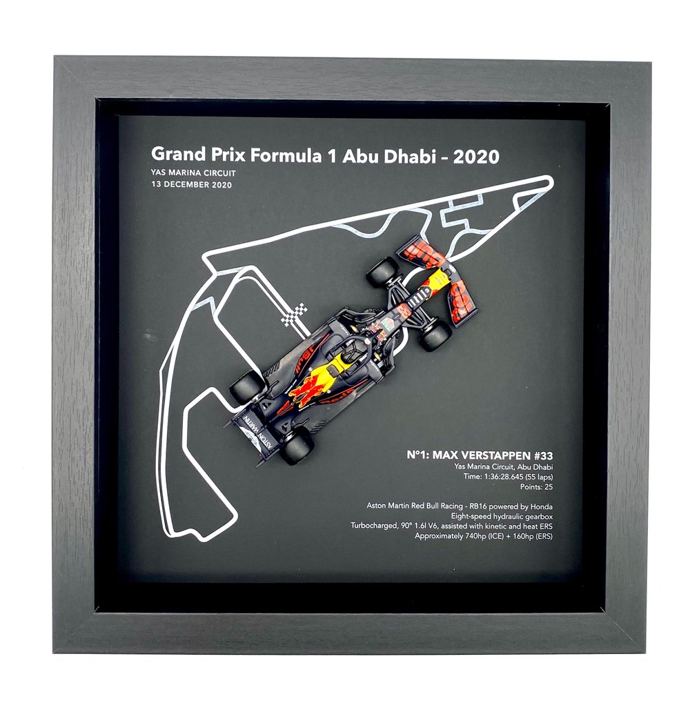 Artwork - Aston Martin - Max Verstappen - GP F1 Abu Dhabi 2020, Y-as Marina Circuit Abu Dhabi #1.0
