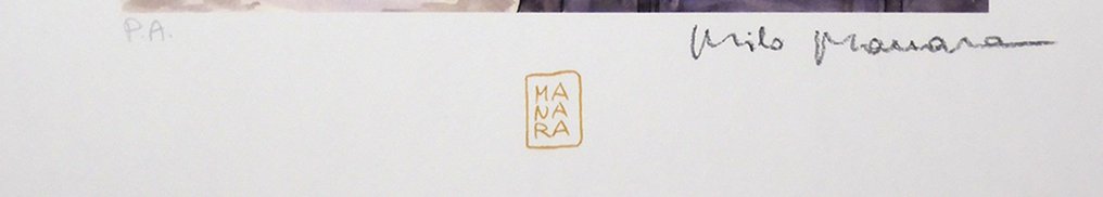 Manara, Milo - 1 Offset Print - Girls on cover Bergman - 2019 #4.3