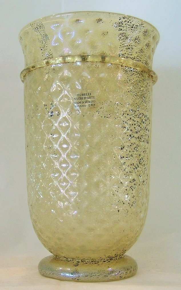 Rubelli Vetri d'Arte - Paolo Rubelli - - 花瓶  - 玻璃, 银 #1.0