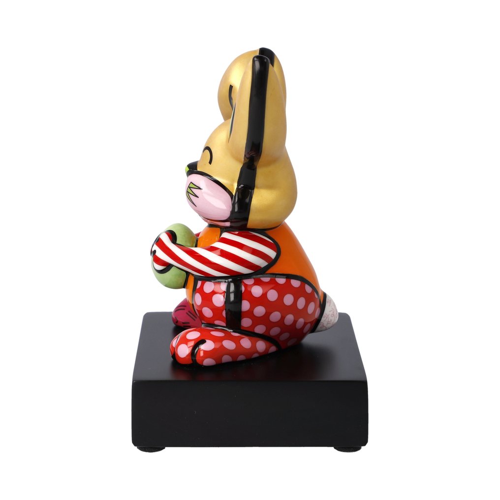 Romero Britto (1963) - Orange Rabbit #1.0