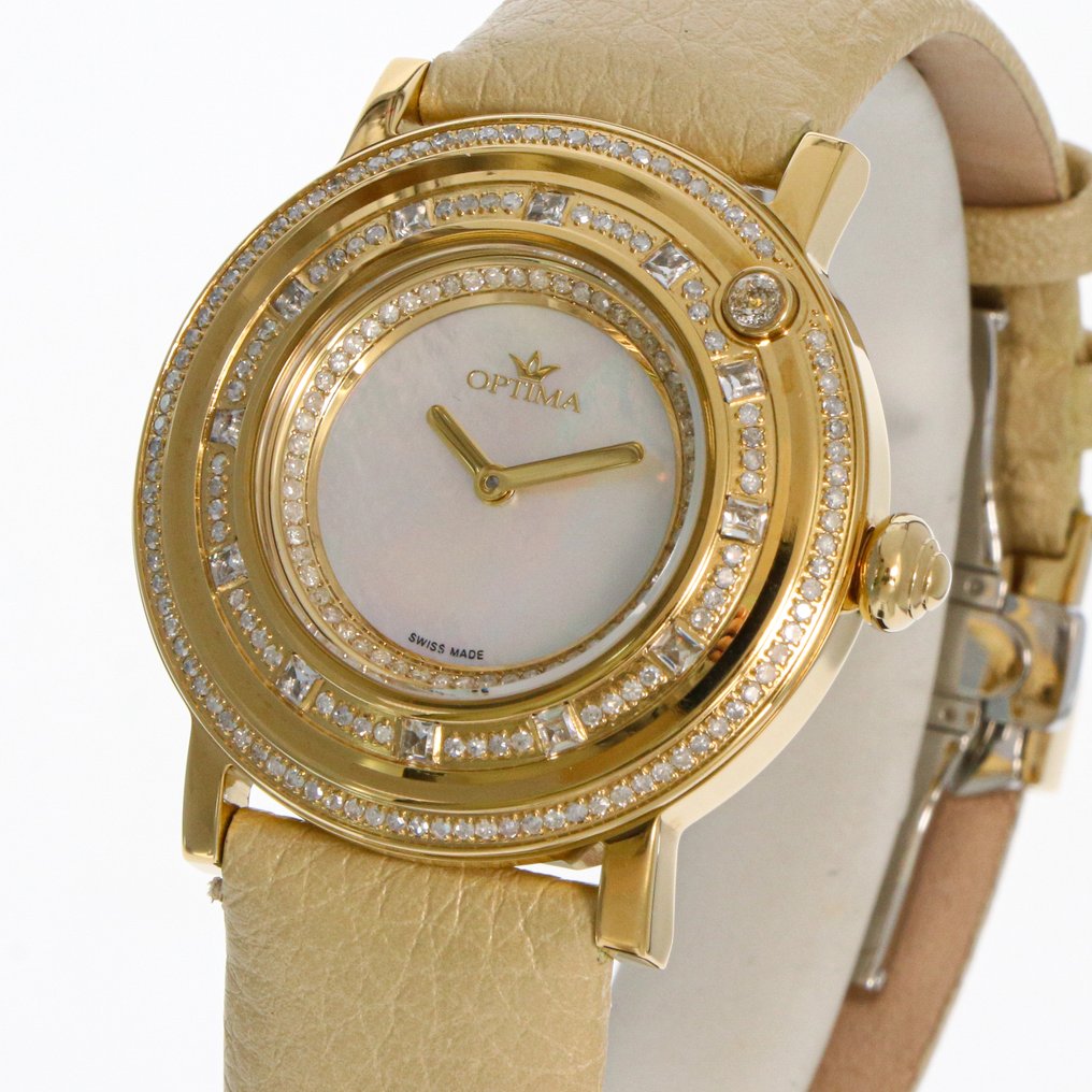 Optima - Swiss Diamond Watch - OSL296-GL-D-7 - Zonder Minimumprijs - Dames - 2010-2020 #1.0