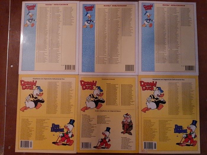 Donald Duck - 1 t/m 53 (minus nr. 49) - opeenvolgende reeks SC - 52 Album - First edition/reprint - 1978/1994 #2.1