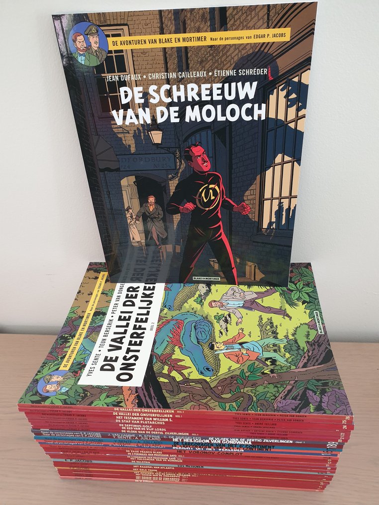 Blake en Mortimer 0 t/m 27 - Opeenvolgende reeks SC + toonbankdisplay - 28 Album - 1999/2021 #3.2