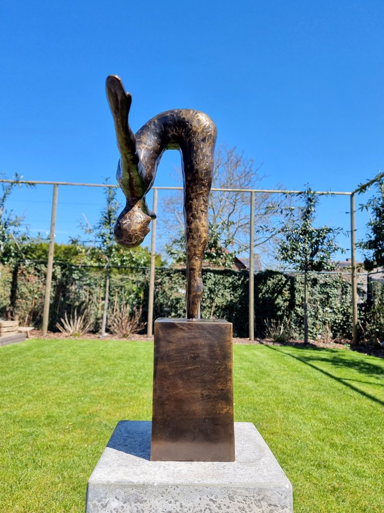 Statuetta, De duiker - 55 cm - Bronzo #1.0