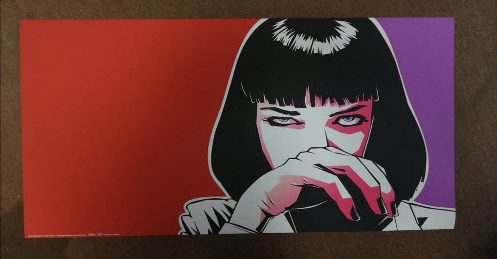 Luna ediciones - Tribute to Uma Thurman in Pulp Fiction - Pop Art - Big Size #4.3