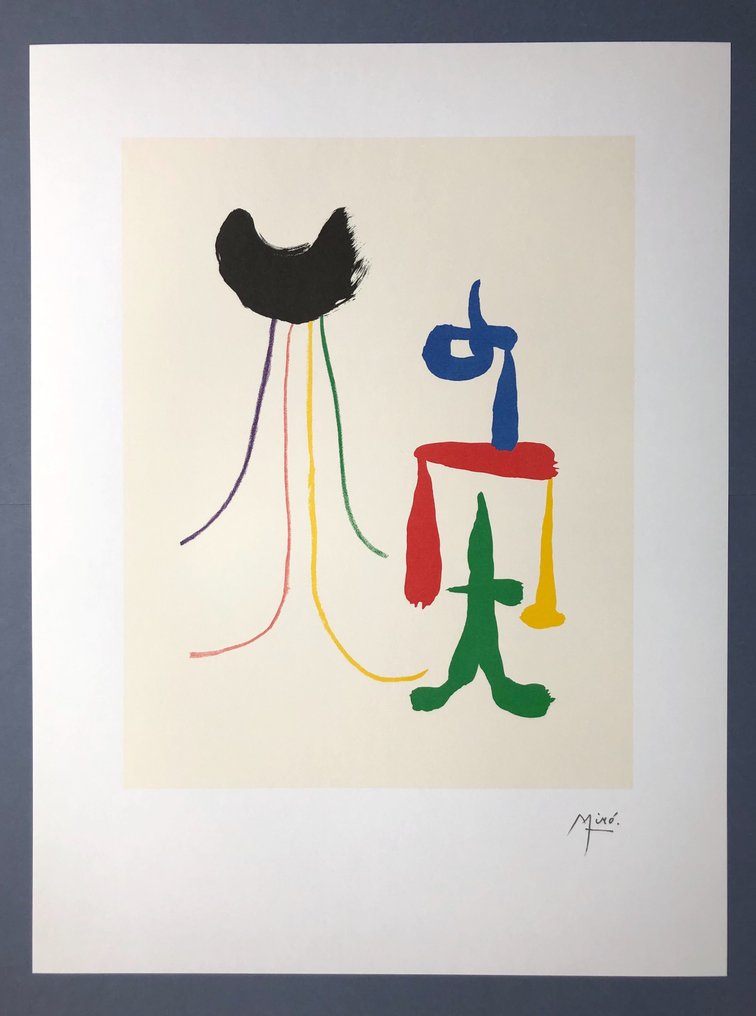 Joan Miró (1893-1983), after - Parler Seul - Lithographic licensed print 2004 - COA #2.1