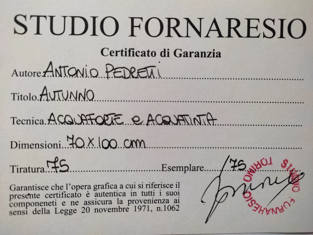 Antonio Pedretti (1950) - Autunno #3.2