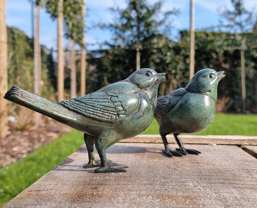 Figur - A pair of bronze birdies (2) - Bronse #1.0