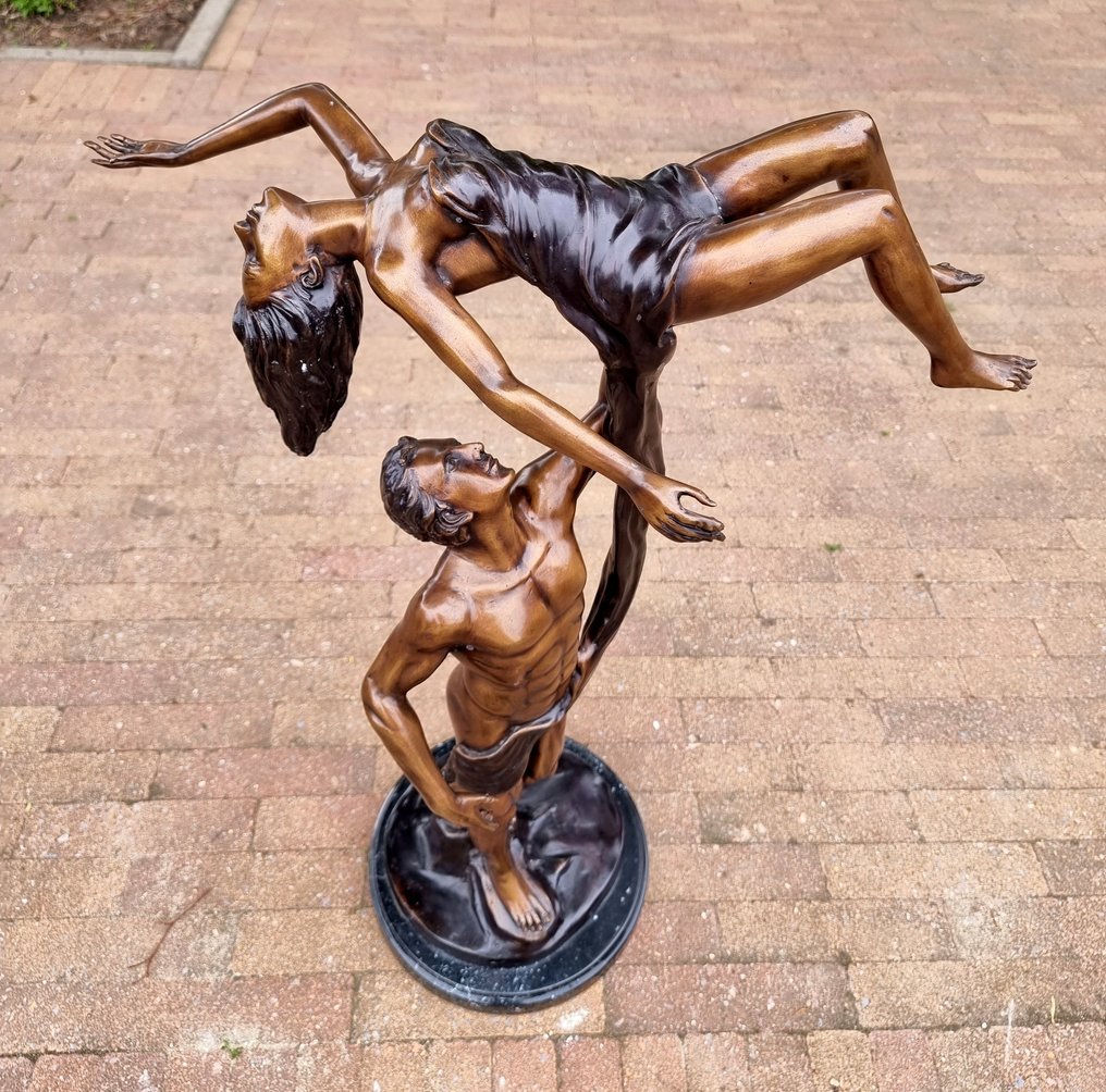 Skulptur, Dancing couple - 70 cm - Brons #4.3