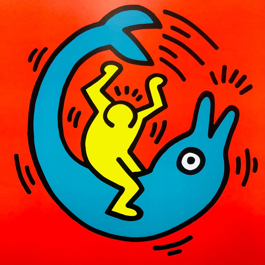 Keith Haring (after) - Untitled - Offset lithography - TeNeues licensed print 2000 #1.0