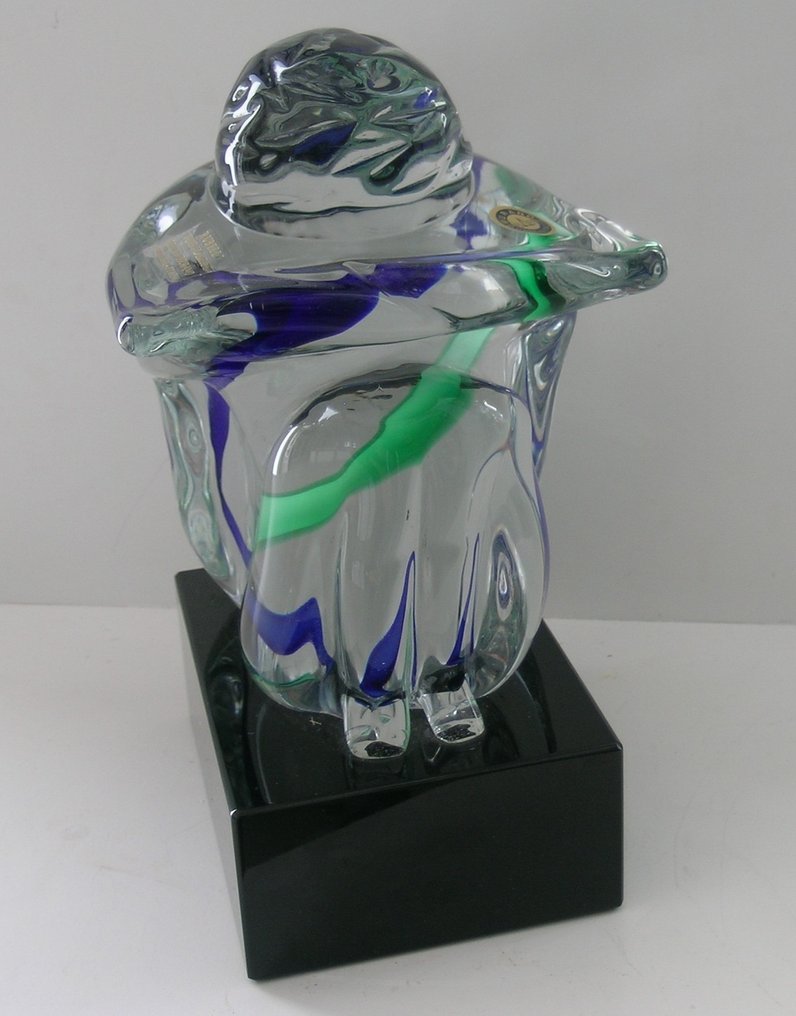 Rubelli Vetri d´Arte - Paolo Rubelli - 雕刻, Pensatore - 21 cm - 玻璃 #1.0