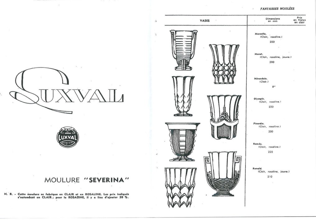 Val Saint Lambert - Charles Graffart & René Delvenne - Βάζο - Ρωμαίος - Γυαλί #2.1
