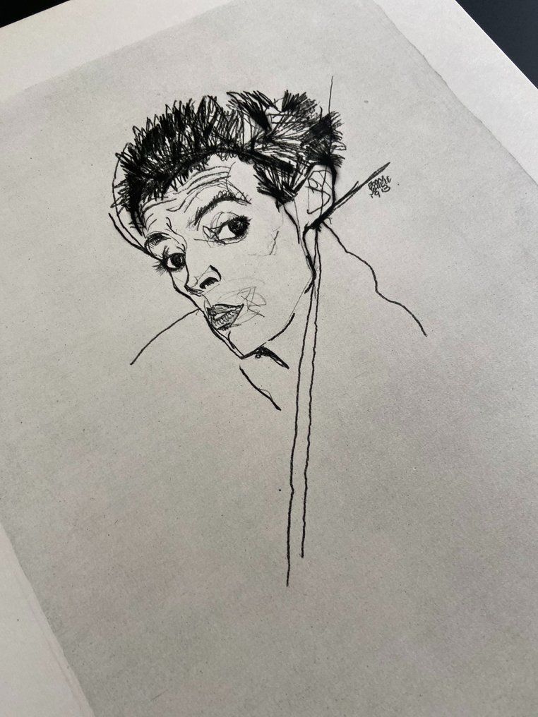 Egon Schiele (1890-1918), after - Self portrait #4.3