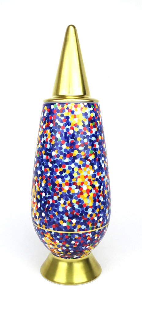Alessi - Alessandro Mendini - Vas -  100% Make-up - Ediție Limitată (806/999) Proust  - porțelan și aur #4.3