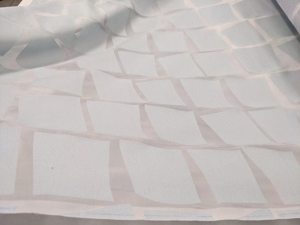 	 Tessuto Devorè su Lino - 570 x 300 cm - Lino, Organza - Stoff  - 570 cm - 300 cm #3.2