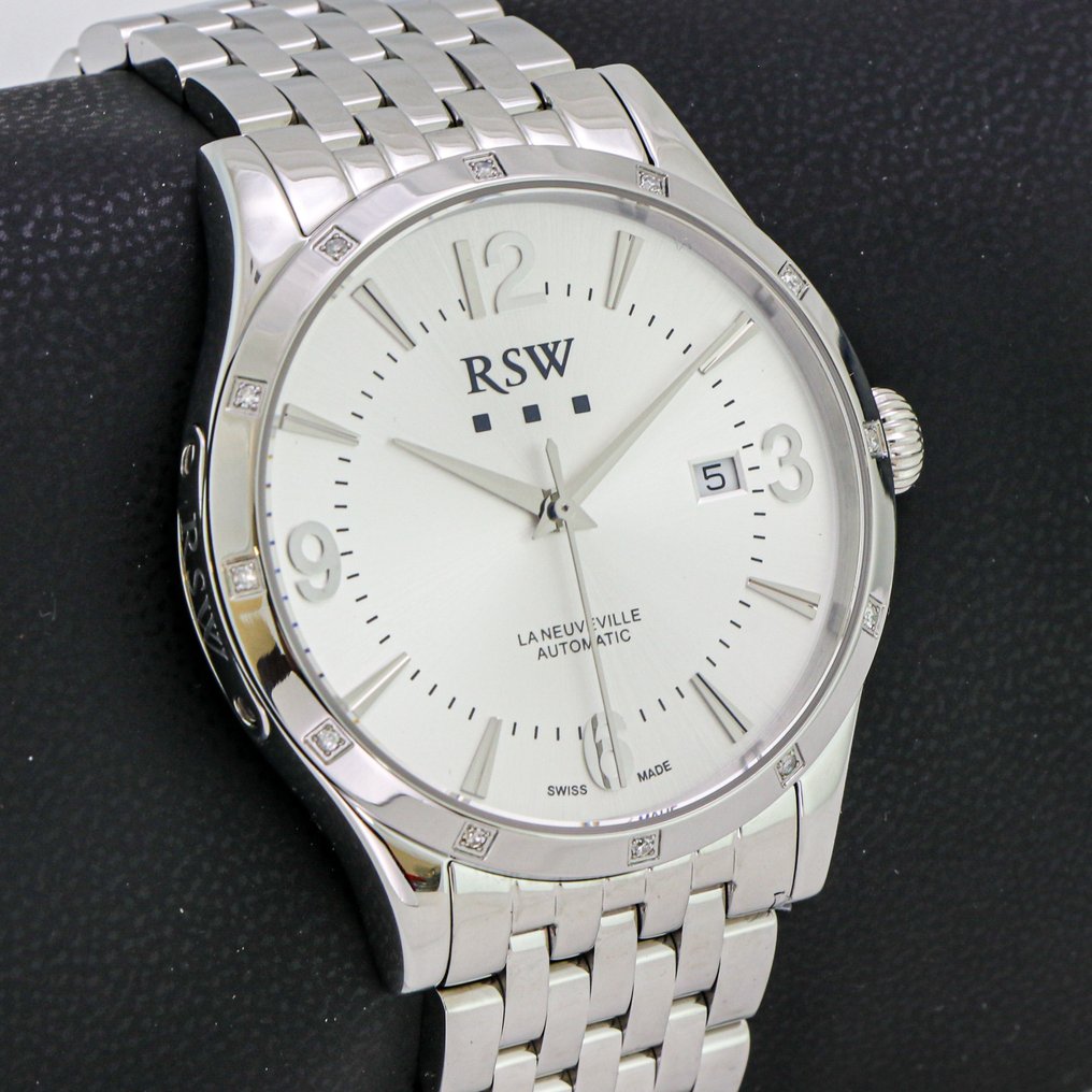 RSW - Swiss Diamond Watch - RSWA111-SS-D-1 - No Reserve Price - Men - 2020+ #4.3