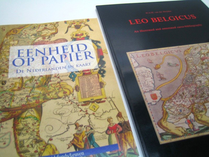 The Netherlands - Netherlands+Belgium+Luxembourg; Johan van Doetecum, Henricus Hondius, Claes Jansz. Visscher, Michael von Aitzing, a.m.o.. - Leo Belgicus + Eenheid op papier. De Nederlanden in kaart - 1583-1807 #1.0