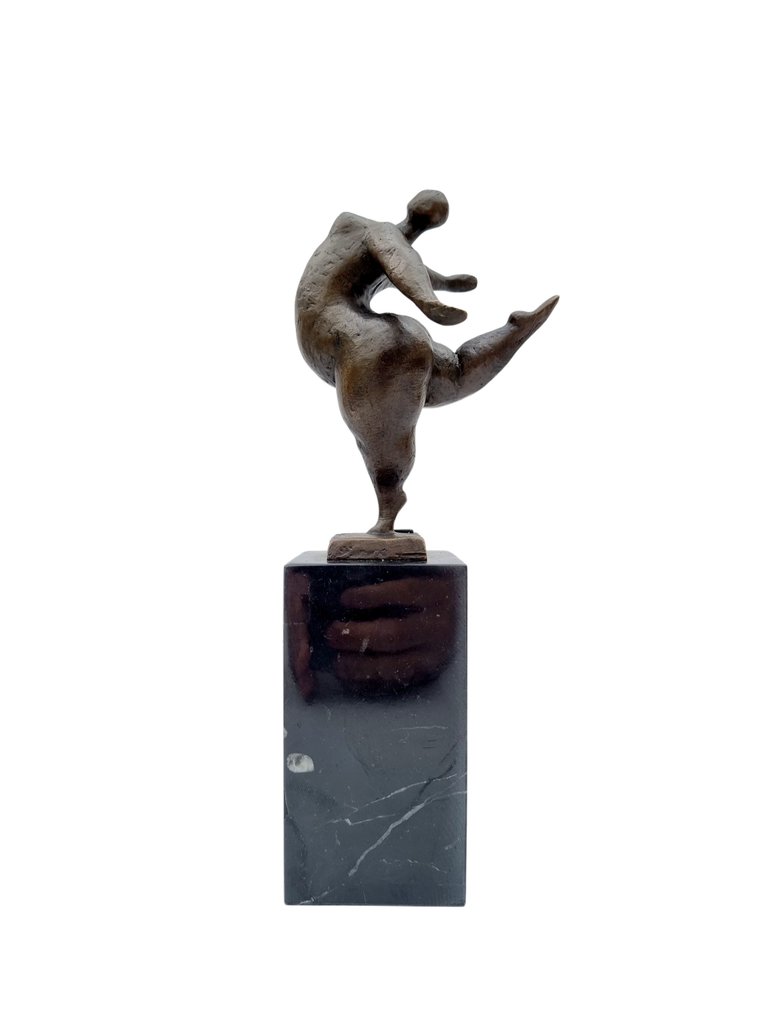 Αγαλματίδιο - Dancing lady - Μπρούντζος, Μάρμαρο #1.0