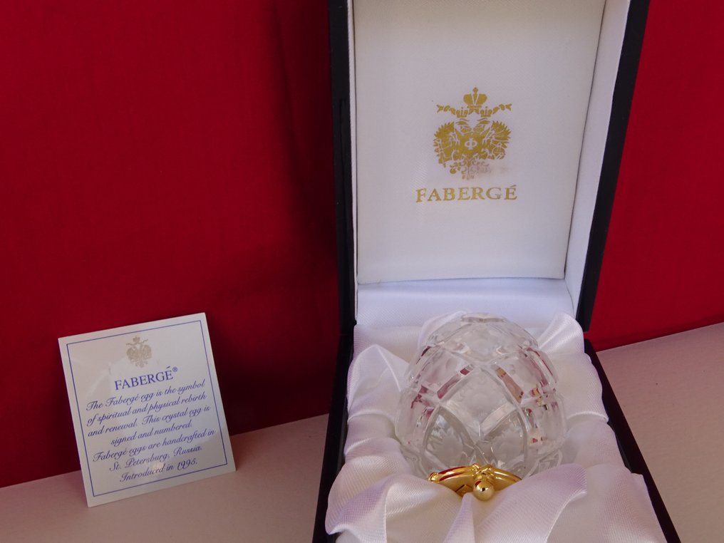 Romanov Coronation - Figur - House of Faberge - Original æske med ørn - 24 karat guld finish #2.2