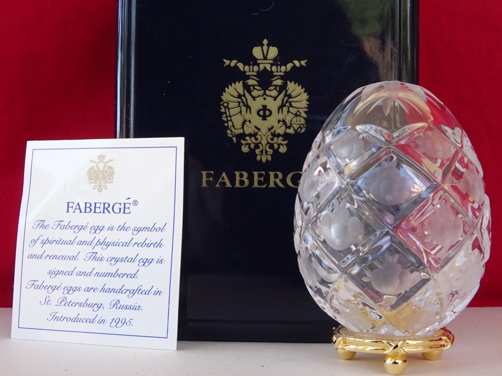 Romanov Coronation - Figur - House of Faberge - Original æske med ørn - 24 karat guld finish #1.1