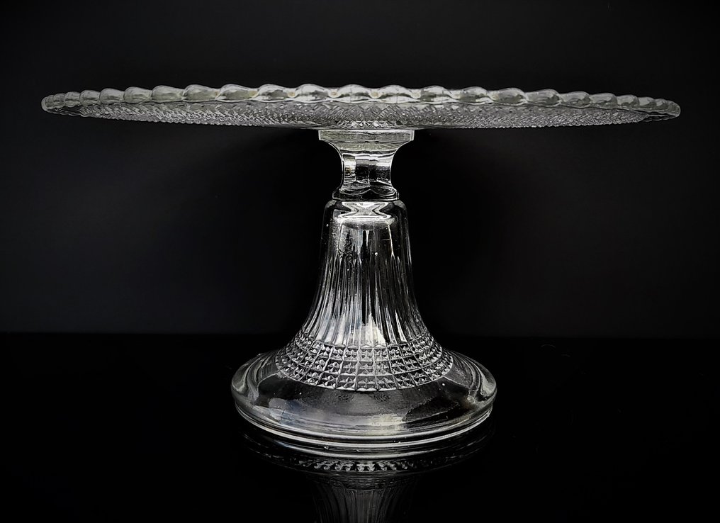 Val Saint Lambert - Charles Graffart - Cake stand - Hambourg 1913 - halfkristal #2.1