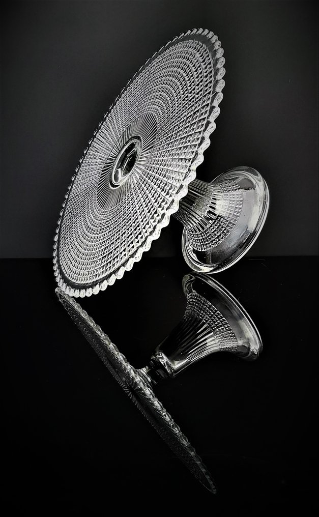 Val Saint Lambert - Charles Graffart - Cake stand - Hambourg 1913 - halfkristal #3.2