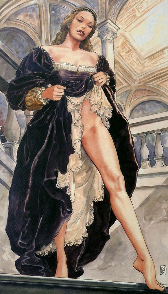 Manara, Milo - 1 Offset Print - Lucrezia Borgia - 2021 #1.0