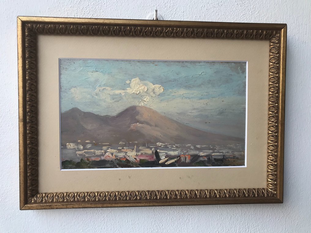 Oscar Ricciardi (1864-1935) - Panorama Vesuviano #2.1