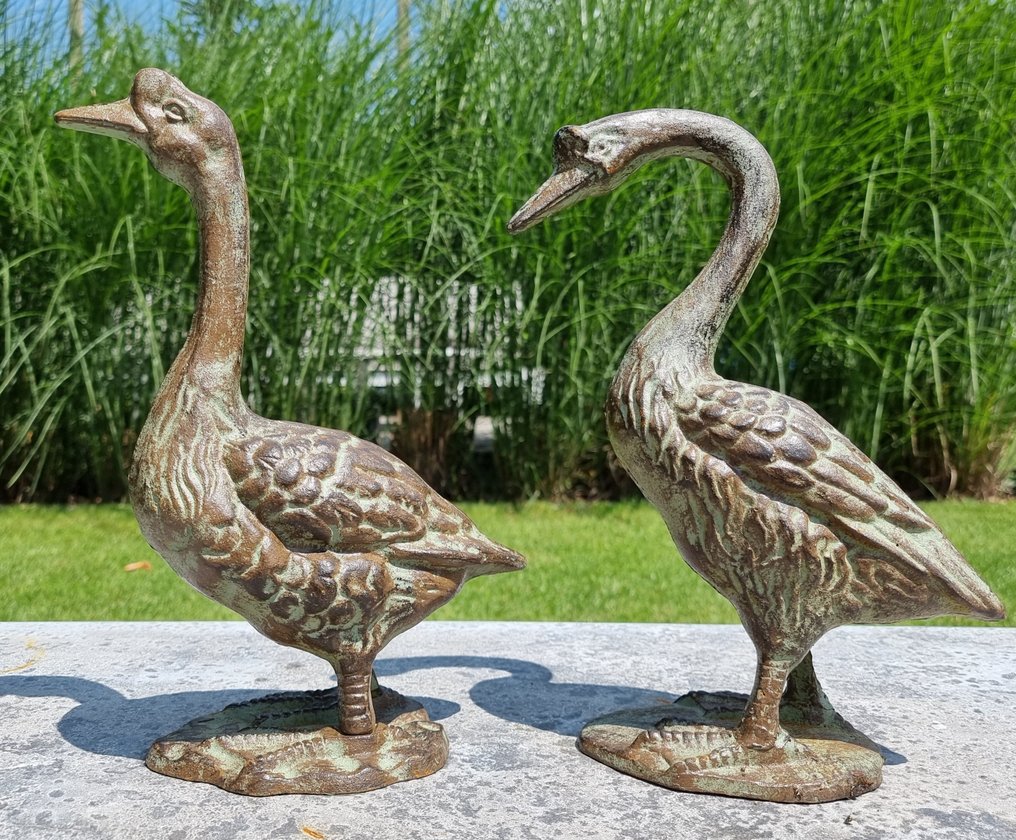 小塑像 - A pair of Geese - 鐵 #2.1