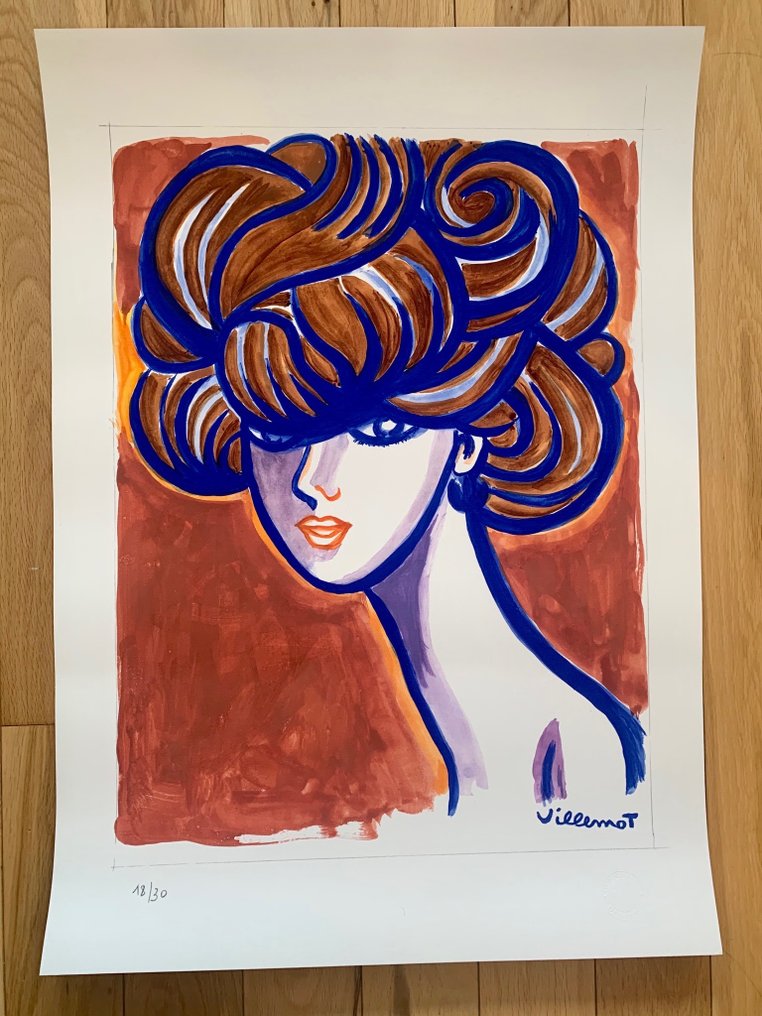 Bernard Villemot - Lithographie originale Contrex #1.0