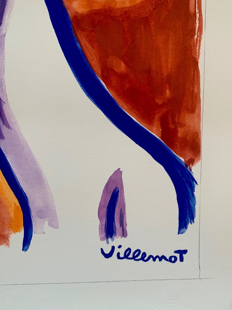 Bernard Villemot - Lithographie originale Contrex #2.1