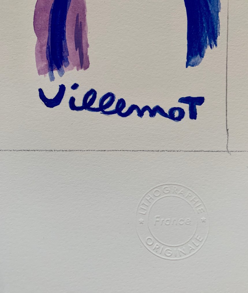 Bernard Villemot - Lithographie originale Contrex #4.3