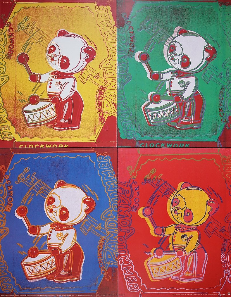 Andy Warhol, after - TOY PAINTINGS - FOUR PANDAS, ©1993 The Andy Warhol Foundation, XXL #1.1