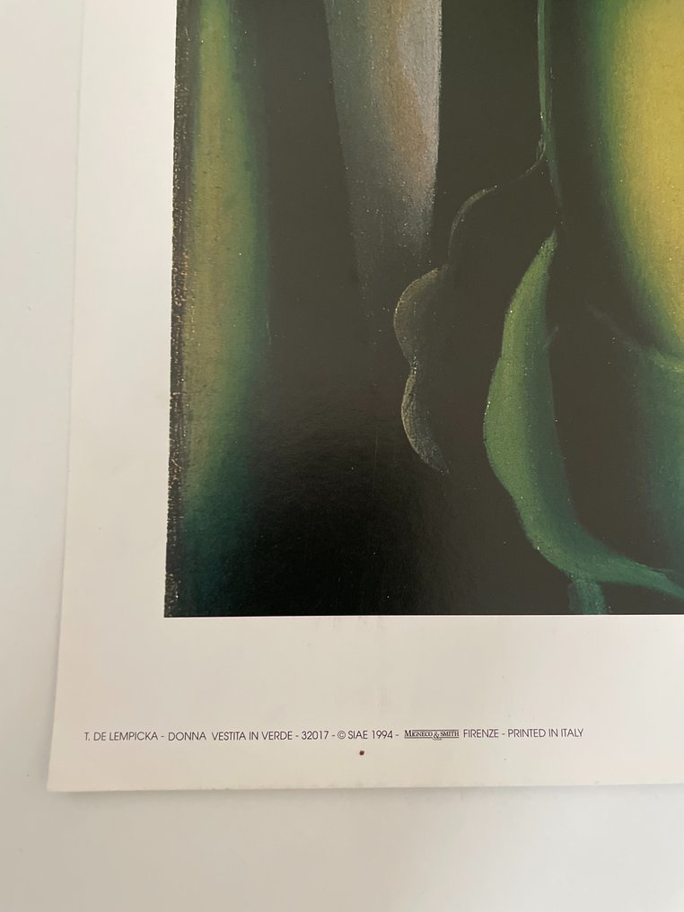 Tamara de Lempicka - Donna vestita in verde - 1990s #3.2