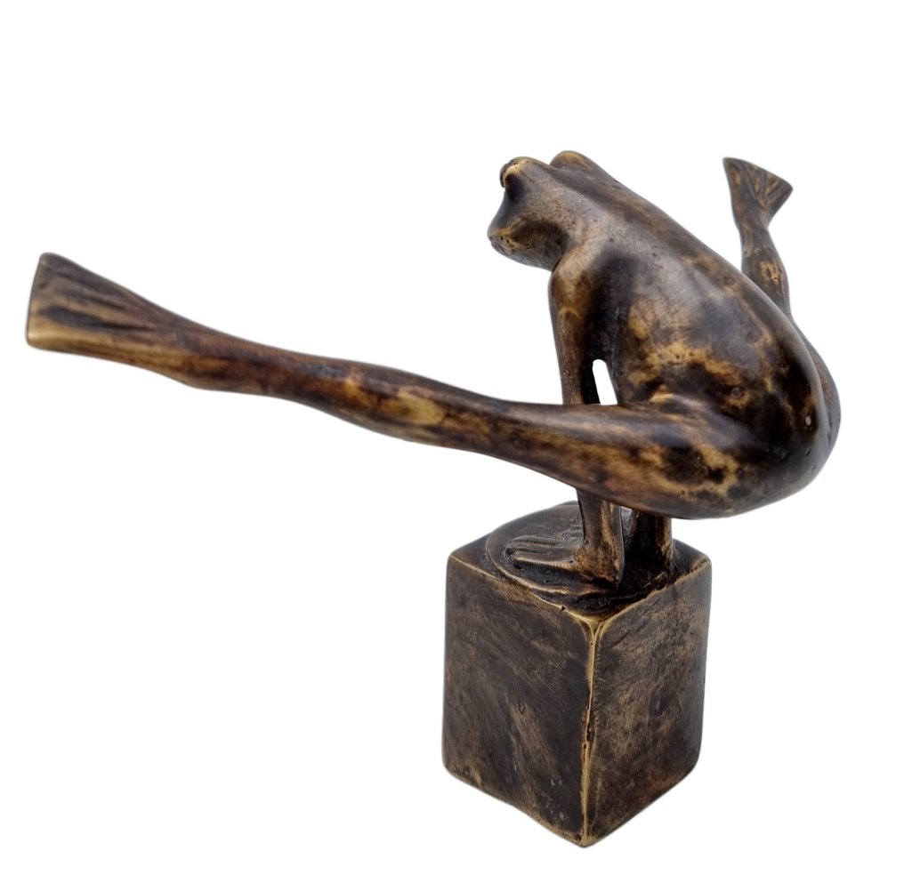 Statuetta - Jumping frog - Bronzo #3.2