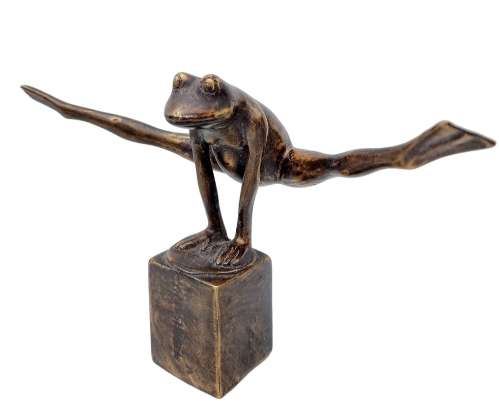 Statuetta - Jumping frog - Bronzo #1.0