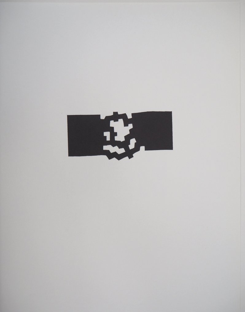 Eduardo Chillida (1924-2002) - Abstraction noir et blanc #1.0