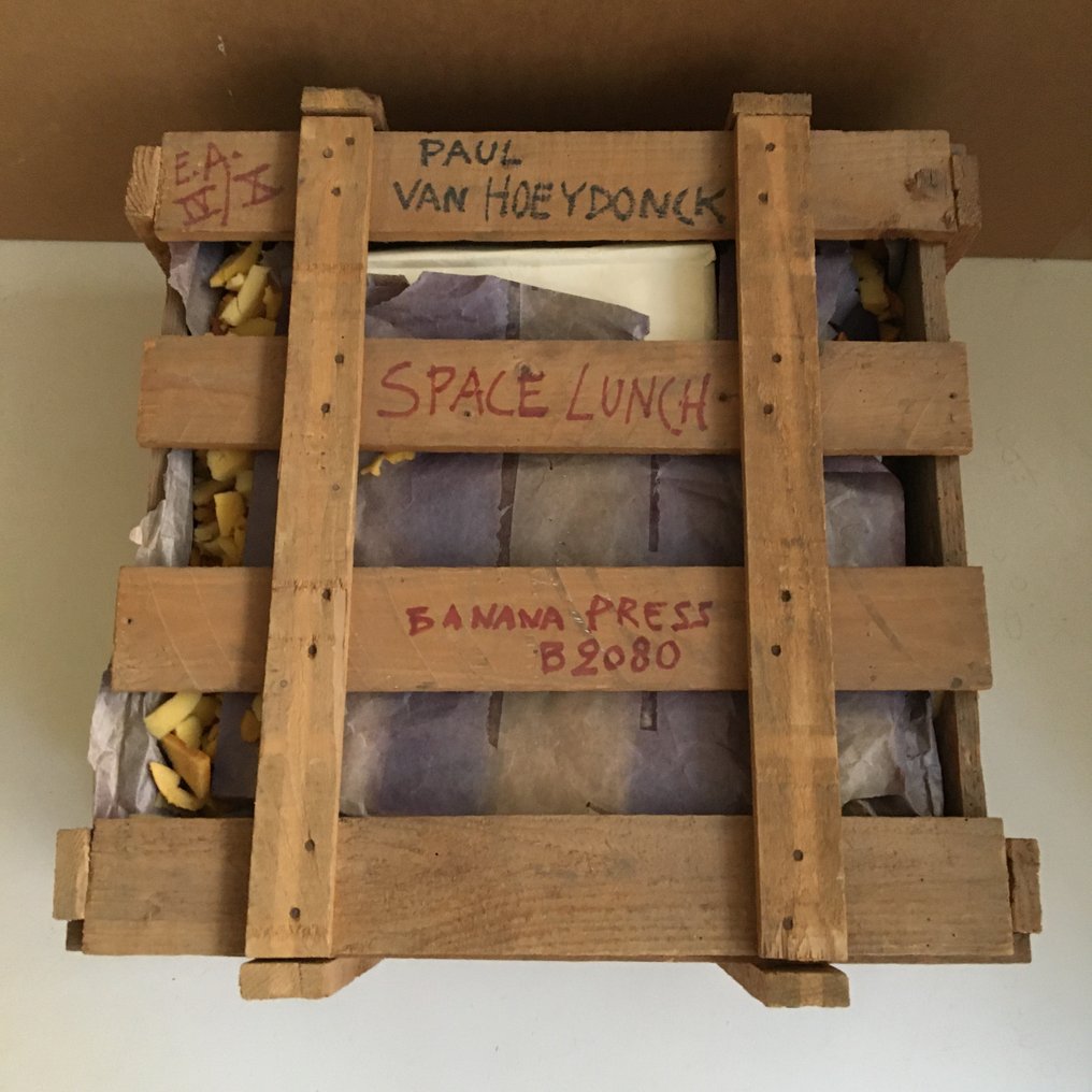 Paul Van Hoeydonck (1925) - 雕塑, Space Lunch - Nr. 4/10 EA editie - 38 cm - 木, 金属 - 1975 #2.1